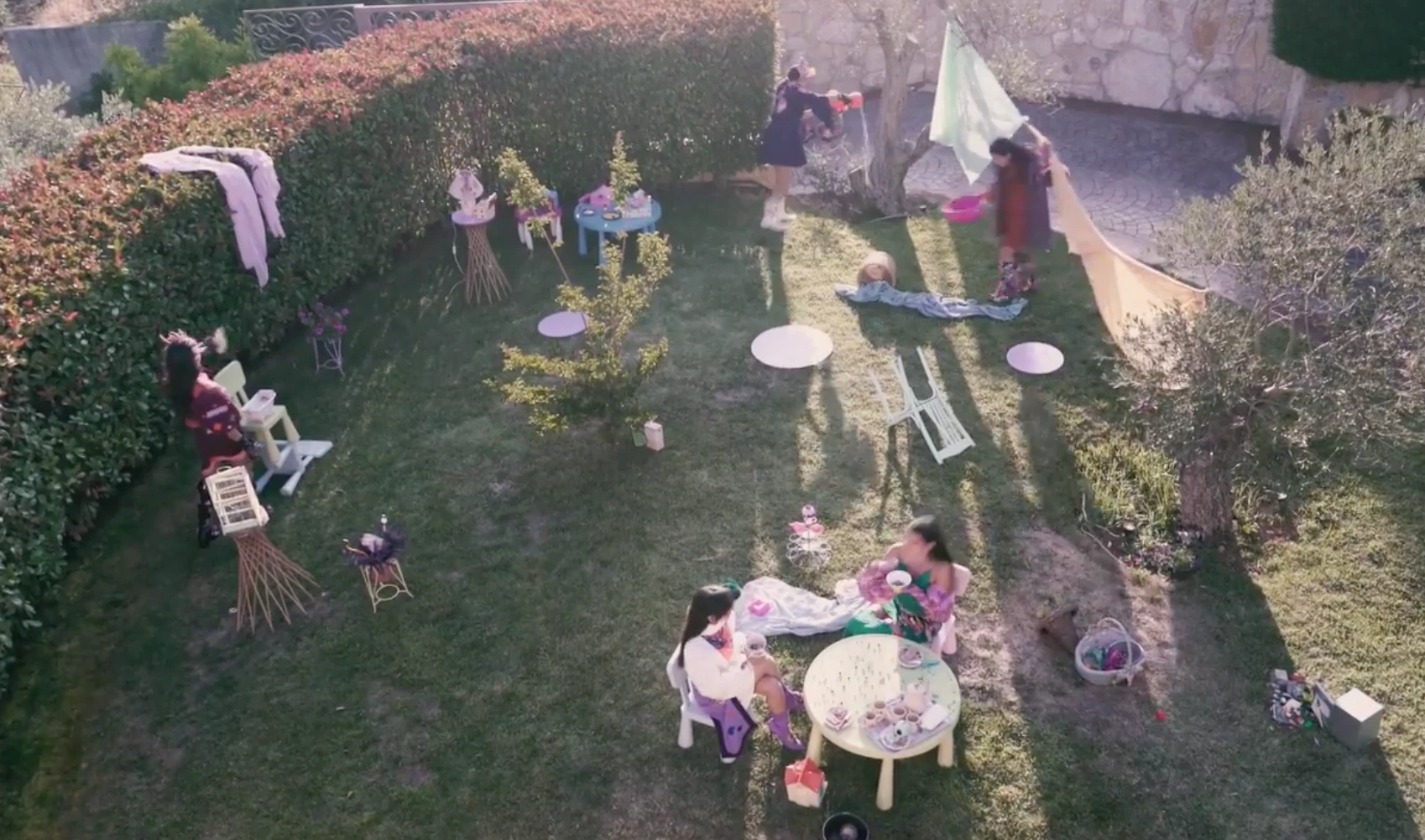 Selected frame from the fashion film