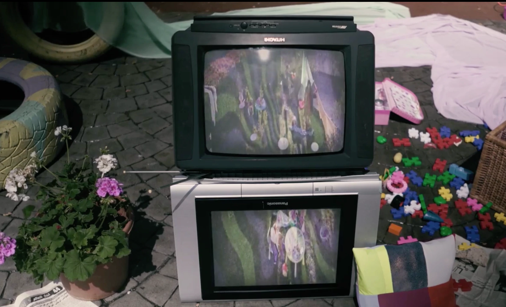 Selected frame from the fashion film