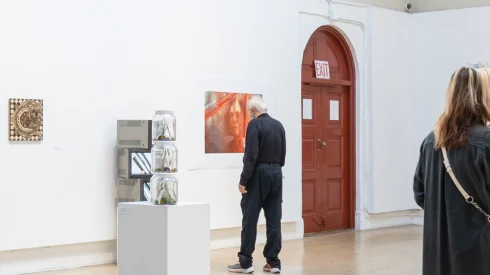 Installation photograph from It’s About Time at Diego Rivera Gallery