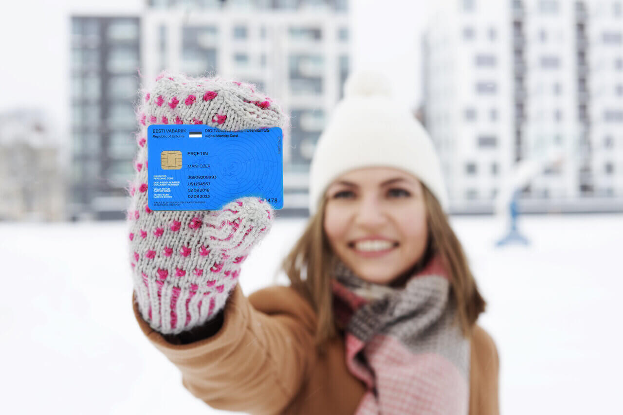 Application guide photograph / Estonia e-Residency programme.