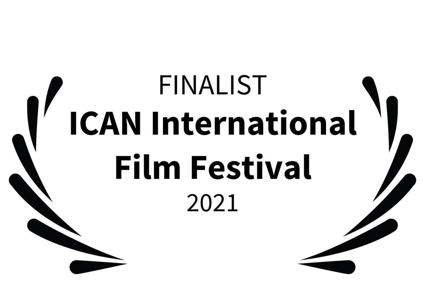 ICAN International Film Festival · Finalist · 2021 · laurel supplied for Iridescence
