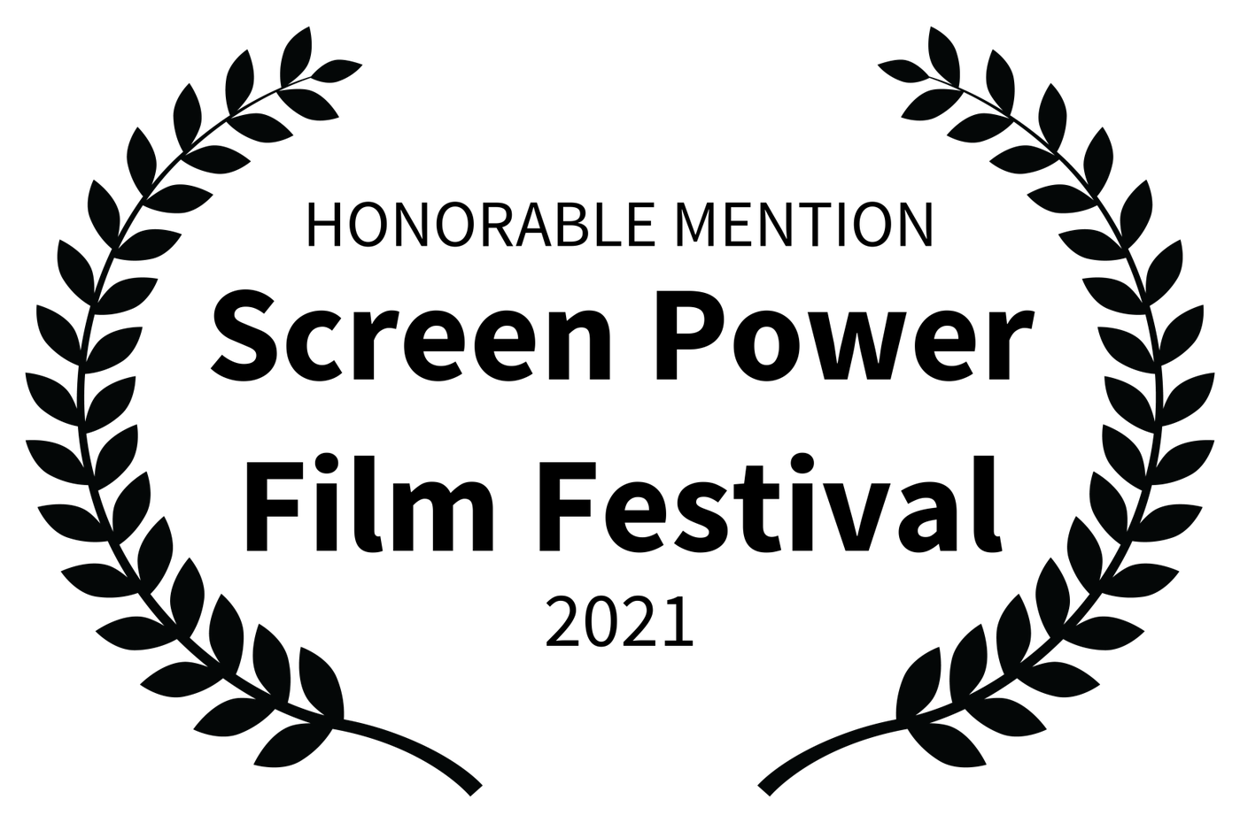 Screen Power Film Festival · Honorable Mention · 2021 · laurel supplied for Iridescence